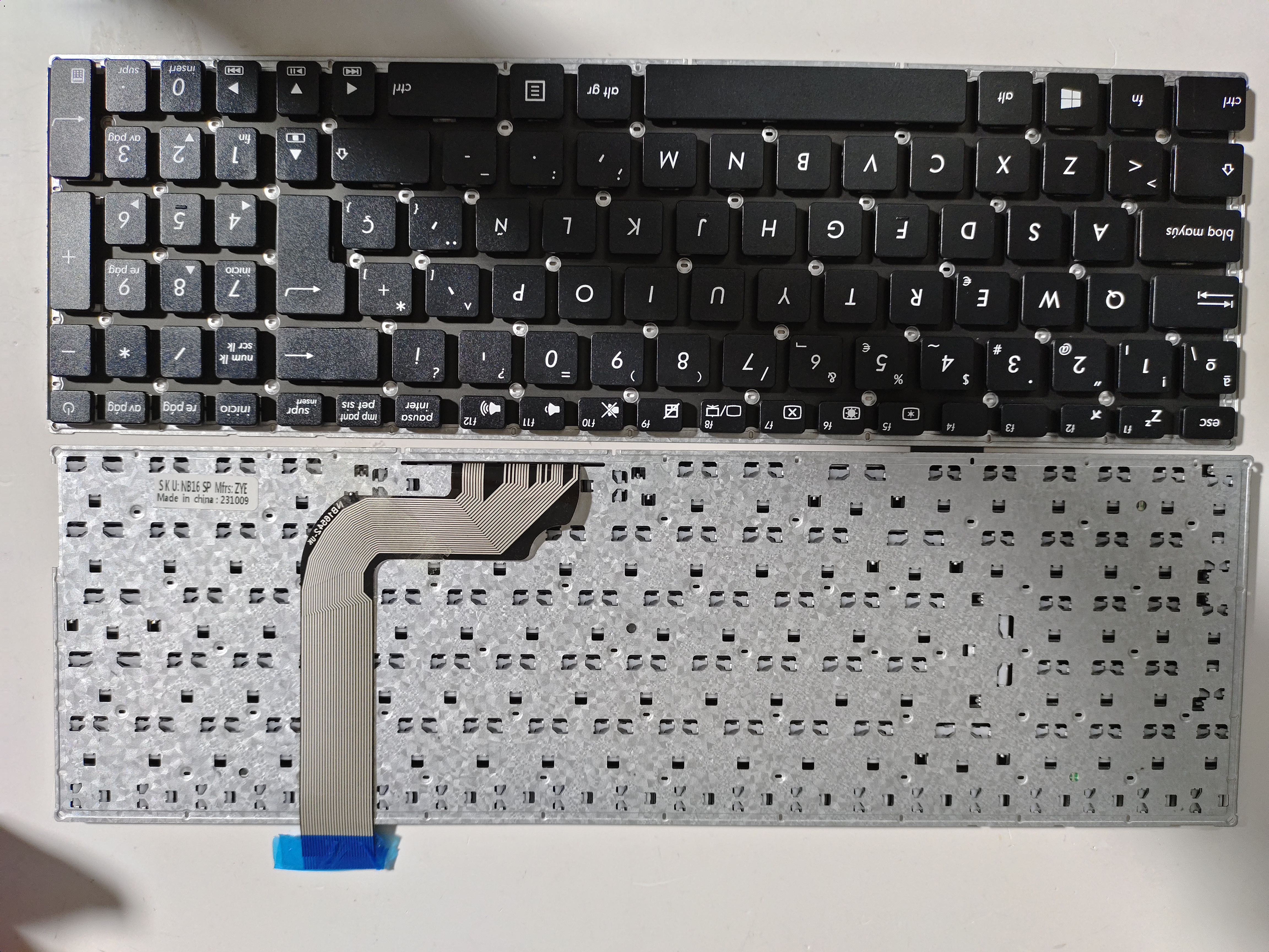 Picture of New Replacement Laptop Keyboard For ASUS X542 BLACK (OEM) SP Layout